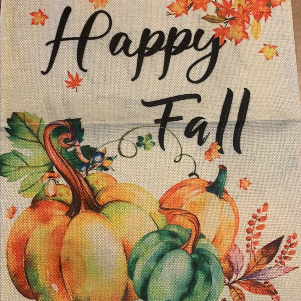 Happy Fall mini flag